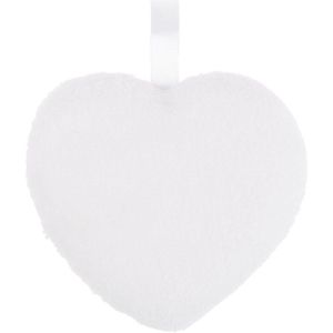 Herbruikbare Hart Vorm Microfiber Ontharing Spons Make-Up Remover Pad 1Pcs