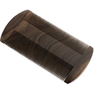 Chacate Preto Dubbele Dichte Tanden Hair Brush Anti-Statische Baard Snor Kam