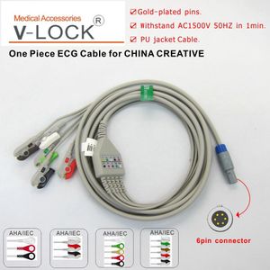 Een Stuk Ecg-kabel Met 3Leads, Snap Voor China Creatieve Patiënt Monitor
