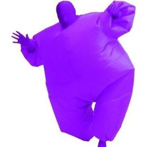 Volwassen Kopvoorn Pak Opblaasbare Blow Up Kleur Full Body Kostuum Jumpsuit 5 Kleuren