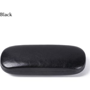 1 Pc Unisex Lederen Brillenkoker Harde Frame Waterdichte Lenzenvloeistof Case Draagbare Readingglasses Doos Effen Kleur Spektakel Gevallen