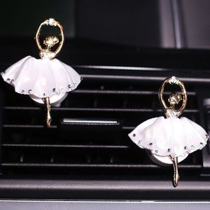 Mooie diamant set ballet meisje auto outlet decoratie auto auto interieur accessoires airconditioning parfum parfum clip