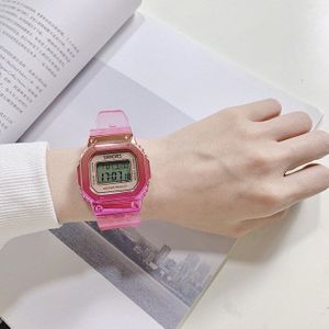 Mode Mannen Kijken Vrouwen Casual Sport Armband Horloges Wit Led Elektronische Digitale Snoep Kleur Siliconen Horloge Kinderen
