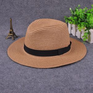 Mode Vrouwen Straw Hat Panama Oprollen Zomer Strand Zonnebrandcrème Cap Chapeau Femme Ete