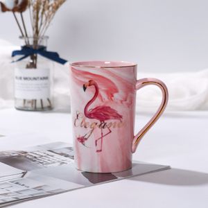 Creatieve Flamingo Brief Keramische Koffie Mok Home Office School Melk Thee Water Mokken Drinkware Cup Voor Verjaardag