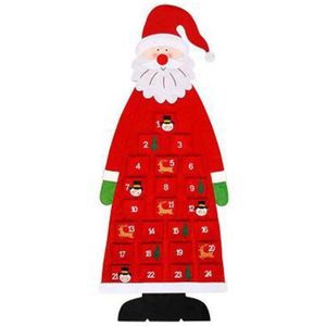 Kerst Voelde Kalender Vilt Decoratieve Hanger Creatieve Producten Amusing Kerst Countdown Kalender