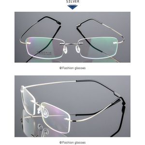 Uvlaik Randloze Titanium Brillen Frames Vrouwen Mannen Flexibele Optische Frame Spektakel Frameloze Bril Bril