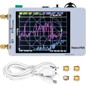 NanoVNA Vector Netwerk Analyzer Antenne Analyzer Staande Golf 50 KHz-900 MHz Digitale Aanraken Screen Kortegolf MF HF VHF UHF