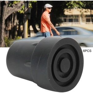 6Pcs Wandelstok Bodem Pads Anti-Slip Wandelstokken End Cover Tip Accessoire Wandelstok Tips