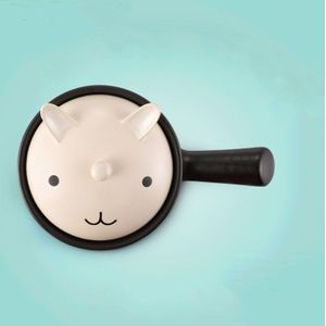 1L Keramische Enkel Handvat Braadpan Geschenkdoos Koreaanse Cartoon Dier Melk Pot Kindje Pot Kleine Pot Open Vuur Home Keuken levert
