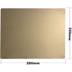 FLEXBED Upgrade 220x280mm Flex Lente Staalplaat met PEI Bouwen Oppervlak voor Tevo Tarantula (Extra grote) 3D Printer Bed