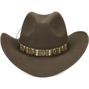 YY Metalen Riem Cowboy Caps Mannen Herfst Paardensport Hoed Vrouwen Winter Western Cowgirl Hoeden Sombrero Cowboy Disfraz FD19054