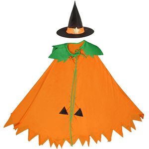 Halloween Pompoen Mantel Cape Cosplay Kostuum Thuis Party Rollenspel Fancy Dress Up
