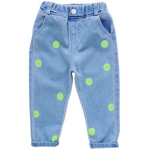 Baby Boy Jeans Broek Jeans Kinderen Meisje 8 12 Jaar Jean Met Gaten Dots Grafitti Jeans Denim Shorts Hoge Taille voor Kinderen Kids