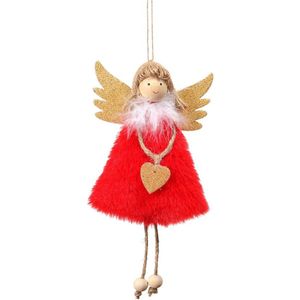 Leuke Kerst Engel Pluche Pop Speelgoed Lange Been Angel Hanger Kerstboom Hanger Decoratie Knuffel