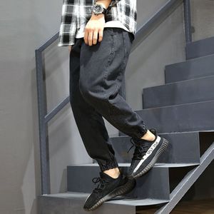 Streetwear Mannen Jeans Loose Fit 28-42 Harem Jeans Spliced Cargo Broek Japanse Vintage Hip Hop Joggers jeans Mannen