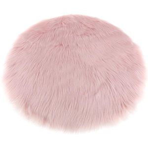 Ronde Mat Tapijten Kids Soft Meisjes Jongens Faux Fur Slaapkamer Tapijt Speelmatten 30x30x6cm