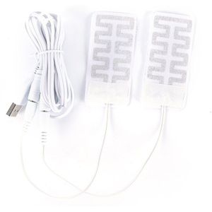 1 Paar 5*9Cm 5V Usb Verwarmde Sokken Carbon Fiber Pads Elektrische Verwarmde Inlegzolen Winter Warm Arm handen Taille Verwarmde Handschoenen