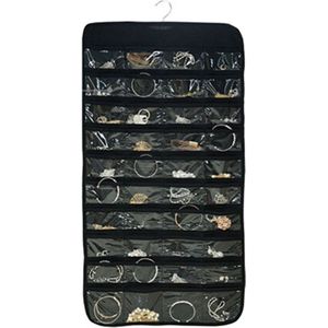 80 Zakken Ketting Armband Oorbel Sieraden Opknoping Accessoires Dubbelzijdig Display Kledingkast Organizer Opslag Transparante Zak