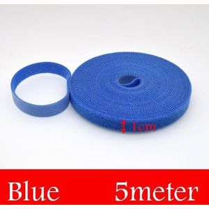 5Meter/Roll Herbruikbare Kabel Bandjes Kabelbinders Zelfklevende Haak-En-Loop Nylon Bevestiging Tape haak Bandjes Draad Organisator