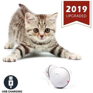 Smart Interactieve Cat Toy Usb Oplaadbare Led Light 360 Graden Zelf Draaiende Bal Huisdieren Spelen Speelgoed Motion Activated Huisdier Bal