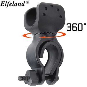 Universele Fiets Licht Clip Zaklamp LED Zaklamp Mount Bracket Holder 360 graden Swivel Fietsen Clip Clamp