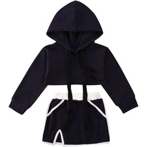 Baby Meisje Kleding Kinderen Peuter Meisjes Hooded Crop Tops Shorts Rok Sportwear Kleding Outfits 1-6Y