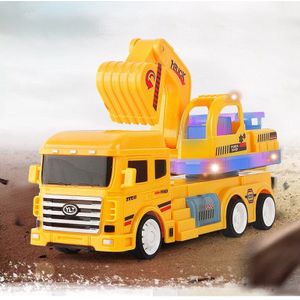 Bouw Graafmachine Speelgoed Vrachtwagen Met Geluid En Licht Kinderen Speelgoed 1:24 Schaal