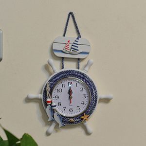 Roer Klok Oceaan Horloge Opknoping Accessoires Wandklok Vintage Decoraties Unieke Klok Wekkerradio Home Decor DDA0851