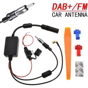 Dab + Autoradio Antenne Kit Adapter Auto Fm/Am Antenne Booster Signaal Versterker Crossover 22dBi Gain Autoradio signaal Versterkers