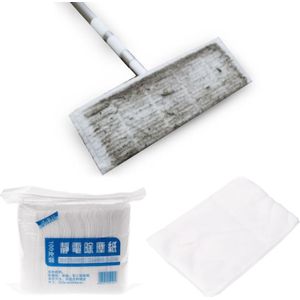 100 stuks Wegwerp Microvezel Elektrostatische Floor Doeken Voor Platte Swivel Mop Multi Fitting Cleaning Doekjes