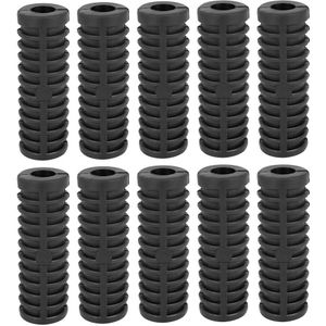 Uxcell 2 Stuks 12Mm Diameter Rubber Antislip Voetsteun Pedaal Voet Peg Cover Shell Zwart Voor Motorfiets