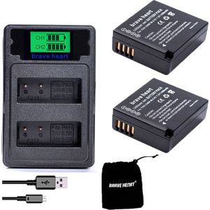 TYPE-C Dual Charger + DMW-BLG10 Dmw BLG10E BLG10 Camera Batterij Voor Panasonic Lumix Dmc GF6 GX7 GF3 GF5 Dmw BLE9 BLG10