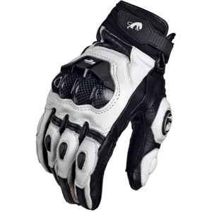 Lederen Motorhandschoenen Beschermende Armor Korte Handschoenen M/L/XL Volledige Vinger Gat voor Rijden Sport stijlvolle