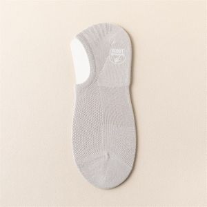 Vrouwen Sokken Pure Katoen Effen Kleur Mode No Show Ongedwongen Sok Slippers Vrouwelijke Onzichtbare Ademende Anti-Slip stijl