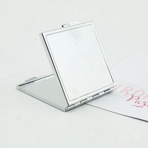 Dubbelzijdige Cosmetische Spiegel Pocket Compact Make-Up Spiegel Ronde Hart Folding Make Up Spiegel Reizen Draagbare Vergrootglas Spiegel