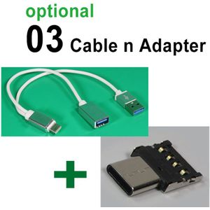 USB3.1 Type-C Otg Kabel Met Externe Opladen In Staat Extra Etra Lading Power Voor Macbook USB-C Mobiele Hdd Flash schijf