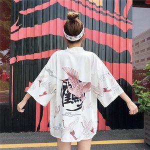 Japanse Kimono Yukata Vrouw Kimono Vest Zomer Koppels Losse Dunne Overhemd Streetwear Retro Harajuku Kawaii Stijl Kimono
