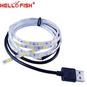 5 V USB Kabel LED strip 5mm Breedte 5630 waterdichte flexibele 60 led LED tape wit warm wit blauw groen rood roze Ice blue