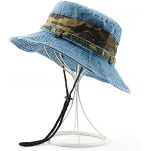 Camoland Vrouwen Mannen Zomer Upf 50 + Zon Hoeden Katoen Camouflage Emmer Hoed Outdoor Uv-bescherming Wandelen Vissen Boonie Caps