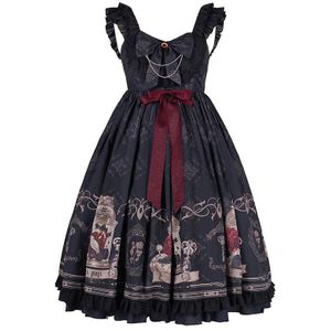 Lolita Volledige Stijl Spot De Nightingale De Rose Jsk Jurk Gothic Style Dark Serie Lolita Jurken Victoriaanse Gothic Lolita Jurk