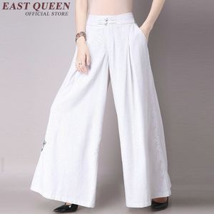 Wijde pijpen broek Baggy broek vrouwen Broek breed Oosterse stijl broek Chinese oosterse vrouwen AA1848 X