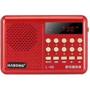 Ouderen Mini Tf Radio Kleine Klankkast Digitale Display Radio Draagbare Mp3 Formaat Music Player Ondersteunt Tf Card U Disk afspelen