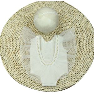 Mooie Babe Geboren Accesorios Foto Outfits Hoofdband En Jurk Set Ballet Thema Jongen/Meisje Kostuum Voor 0-2 maand