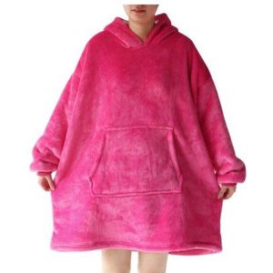 Lui Trui Tv Deken, Outdoor Koude-Proof En Warm Nachtjapon, Paar Home Service, hooded Fleece, Warm Night Gown