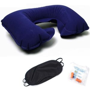 Nek Kussen Met Opblaasbare Nek Brancard En Cervicale Tractie Apparaat Voor Verlichten Pijn U-Vormig Kussen Pvc