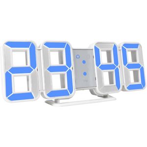 Wandklok 3D LED Grote Tijd Kalender Temperatuur Desk Tafel Morden Digitale Horloge Auto Achtergrondverlichting Home Decor Wekkers