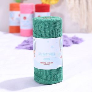 100M/Roll Multi Purpose Wedding Decoratieve Diy Handgemaakte Bohemen Stijl 1Mm Katoenen Koord Thuis Textiel Supply Kleurrijke touw