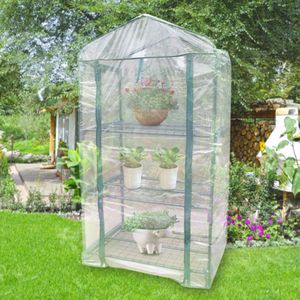 Mini Tuin Kas Cover Warm Clear PVC Cover voor Outdoor Groeiende Zaailingen Neigt Potplanten Bloem Kas Cover