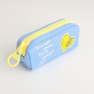 Grote Rits Fruit Potlood Bag Case Leuke Fruit Citroen Watermeloen Canvas Opslag Pen Tassen Briefpapier Item Kantoor Schoolbenodigdheden F628
